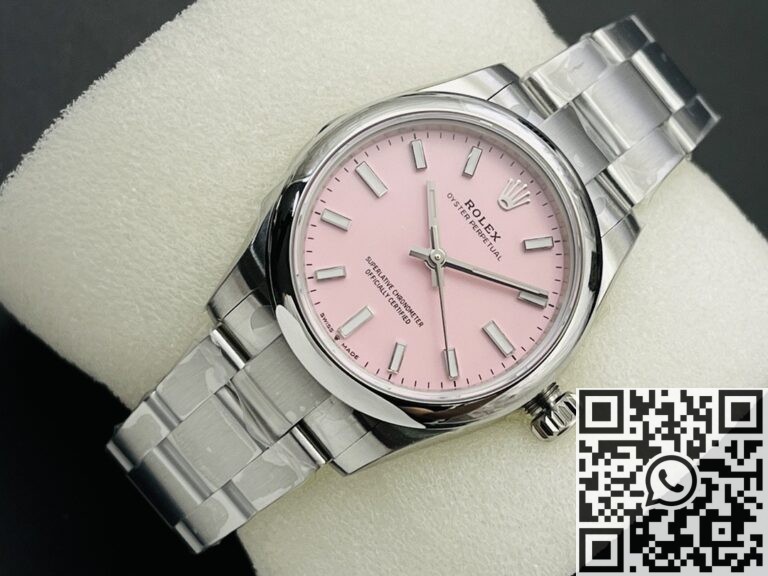 EW Factory Replica Rolex Oyster Perpetual M126000-0008 Pink Dial Series 36mm