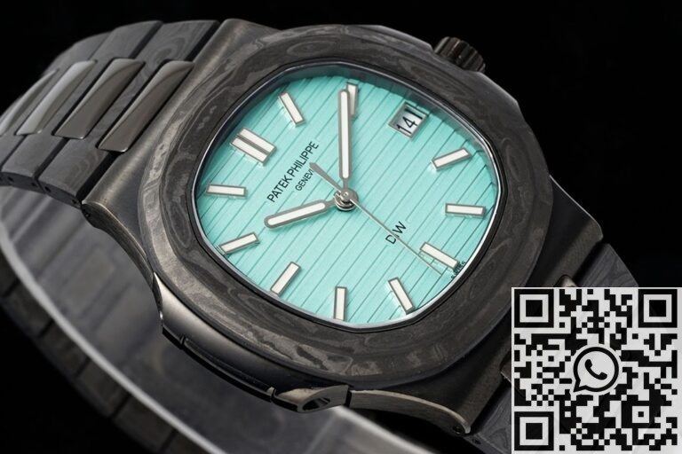 Customized Patek Philippe Nautilus 5711 Carbon Fiber Tiffany Blue Dial Series