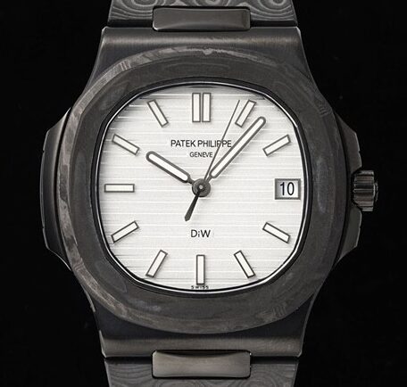 Customized Patek Philippe Nautilus 5711 Carbon Fiber White Dial Series