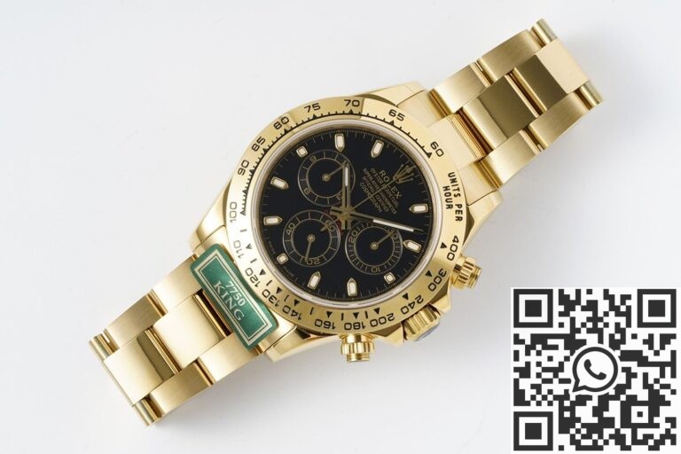 King Factory Replica Rolex Cosmograph Daytona M116508-0004 Gold Watch With Black Dial