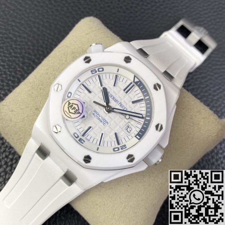 APS Factory Replica Audemars Piguet Royal Oak Offshore 15707CB.OO.A010CA.01 White Ceramics