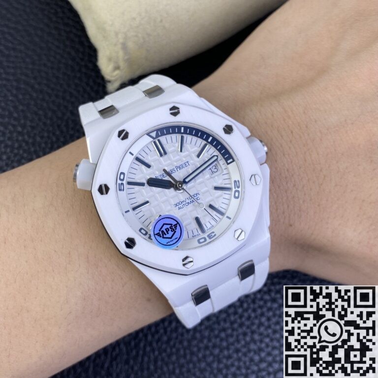 APS Factory Replica Audemars Piguet Royal Oak Offshore 15707CB.OO.A010CA.01 White Ceramics