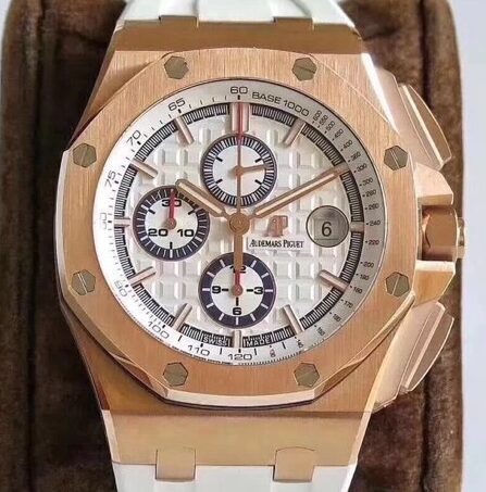 JF Factory Replica Audemars Piguet Royal Oak Offshore 26408OR.OO.A010CA.01 White Panda Dial