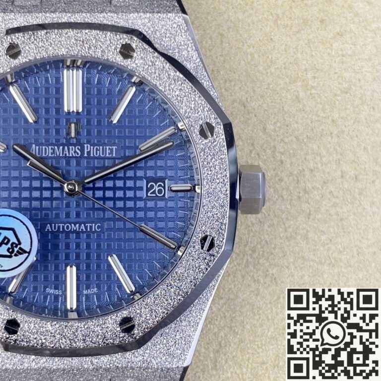 APS Factory Replica Audemars Piguet Royal Oak Frosted 15410BC.GG.1224BC.01 Blue Dial