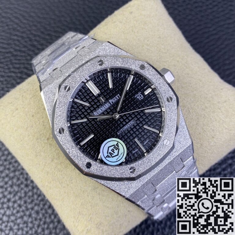 APS Factory Replica Audemars Piguet Royal Oak Frosted 15410 Black Dial