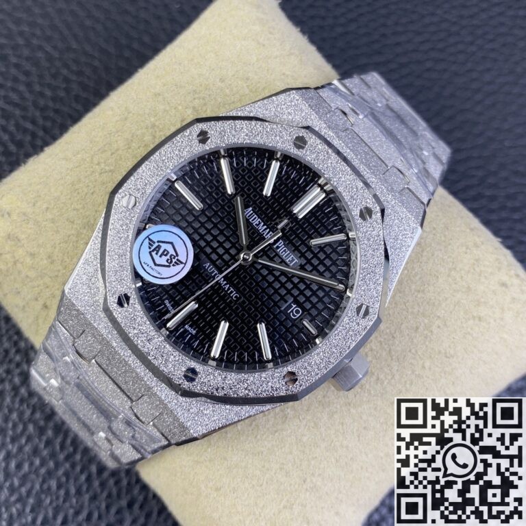 APS Factory Replica Audemars Piguet Royal Oak Frosted 15410BC.GG.1224BC.01 Blue Dial Series