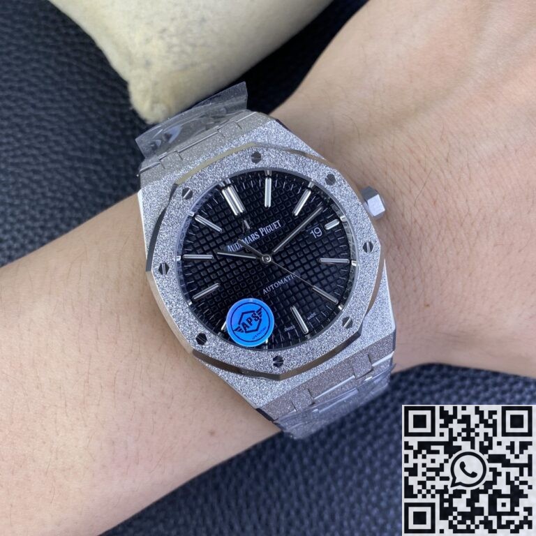 APS Factory Replica Audemars Piguet Royal Oak Frosted 15410 Black Dial