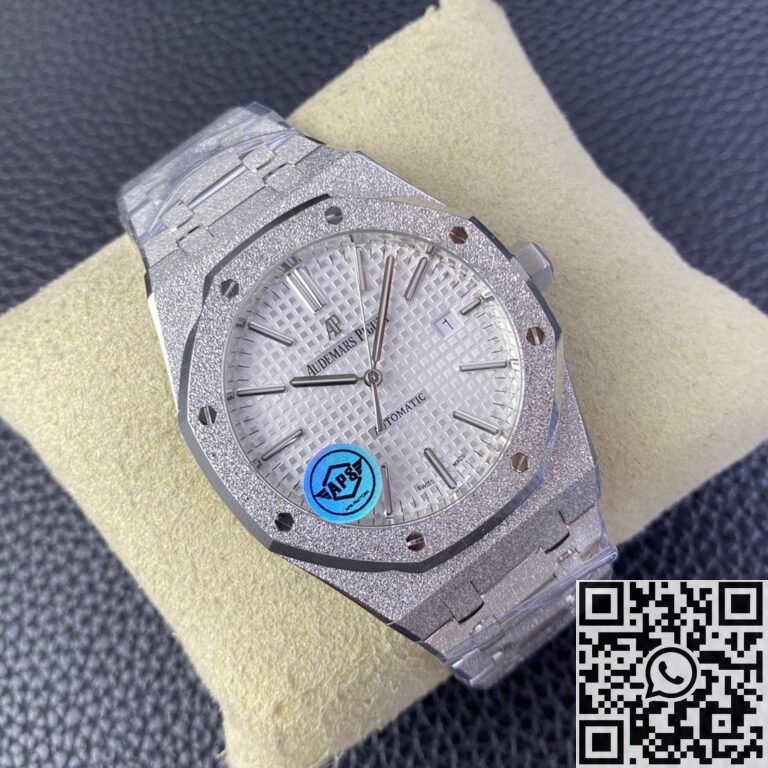 APS Factory Replica Audemars Piguet Royal Oak Frosted 15410 White Dial