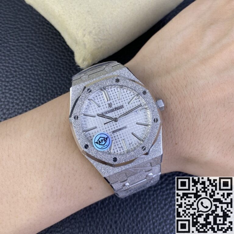 APS Factory Replica Audemars Piguet Royal Oak Frosted 15410 White Dial