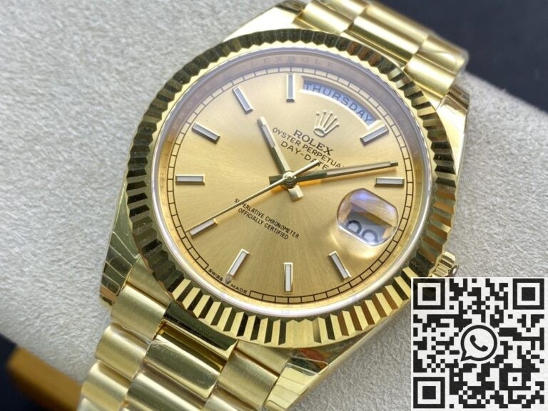 EW Factory Replica Rolex Day Date M128238-0045 Champagne Dial Series