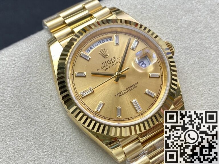 EW Factory Replica Rolex Day Date M228238-0005 Champagne Dial Series