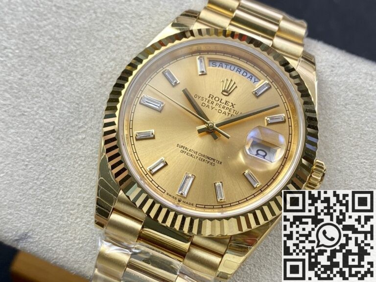 EW Factory Replica Rolex Day Date M228238-0005 Champagne Dial Series