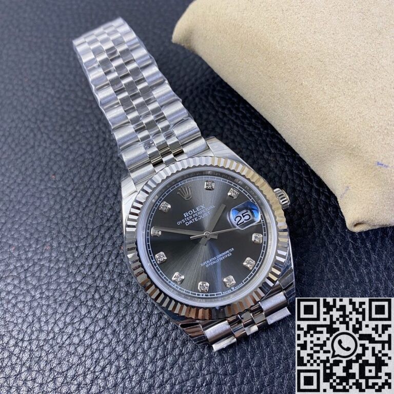 EW Factory Replica Rolex Datejust M126334-0006 Gray Dial