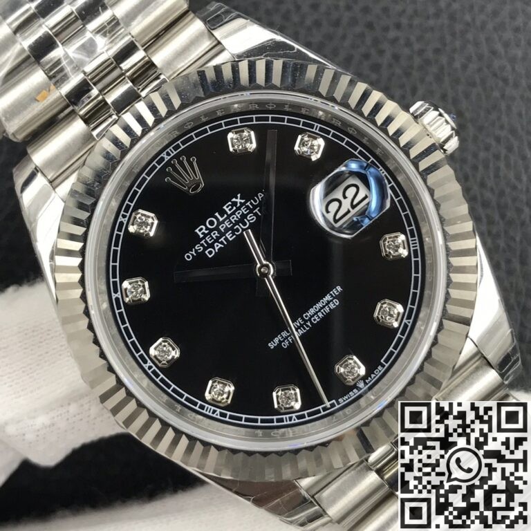 EW Factory Replica Rolex Datejust M126334-0012 Black Dial 41mm 904L