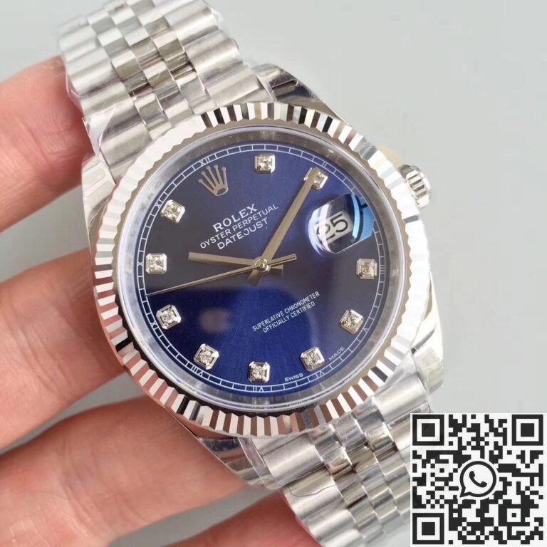 EW Factory Replica Rolex Datejust M126334-0016 Blue Dial 41mm