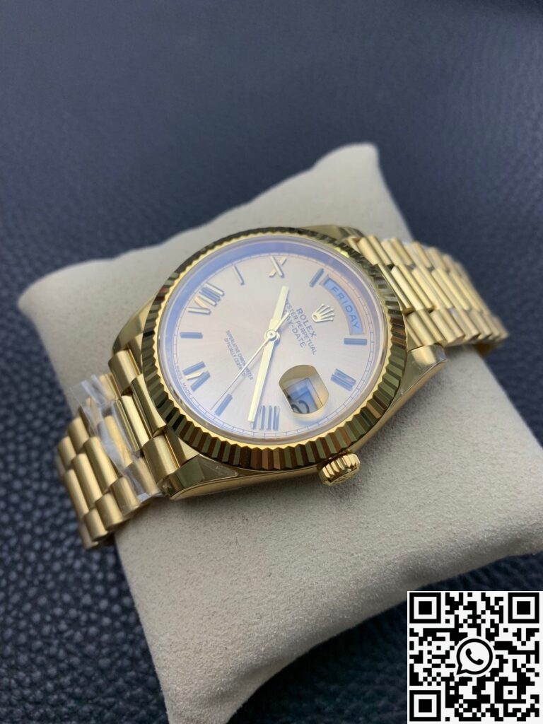 EW Factory Replica Rolex Day Date M228238-0006 Champagne Dial