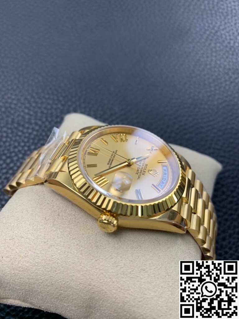 EW Factory Replica Rolex Day Date M228238-0006 Champagne Dial