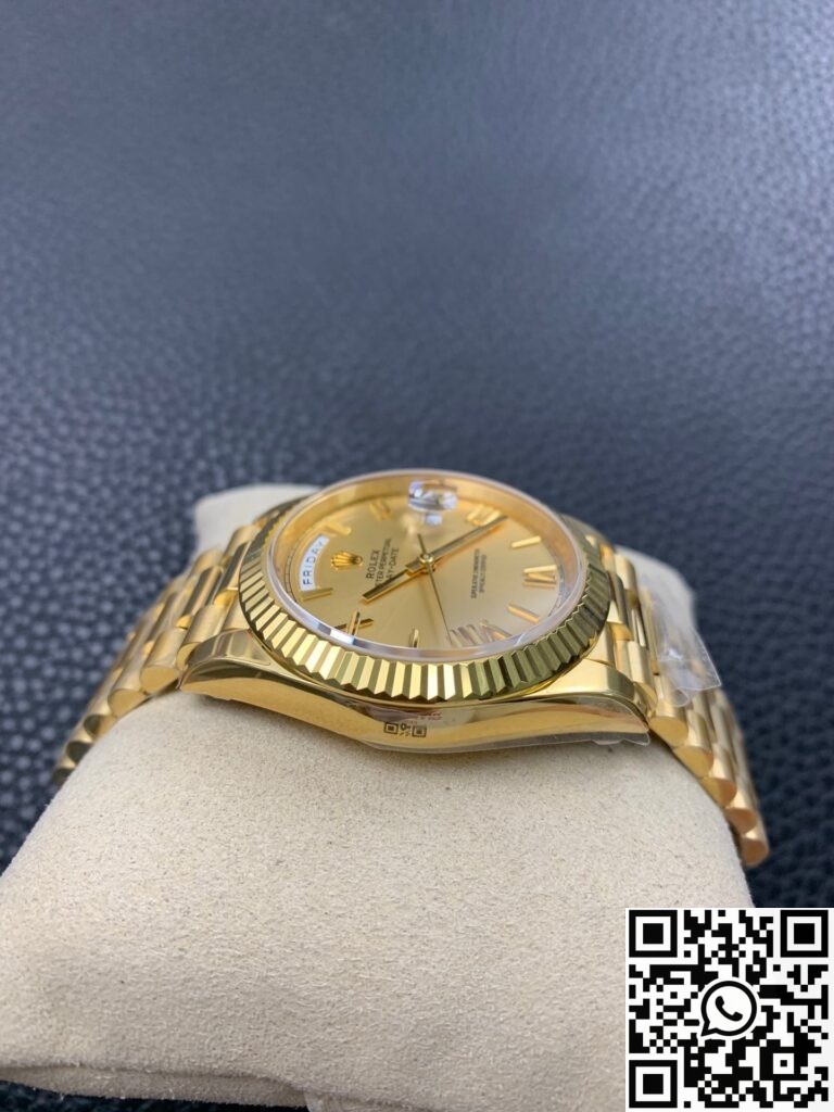 EW Factory Replica Rolex Day Date M228238-0006 Champagne Dial