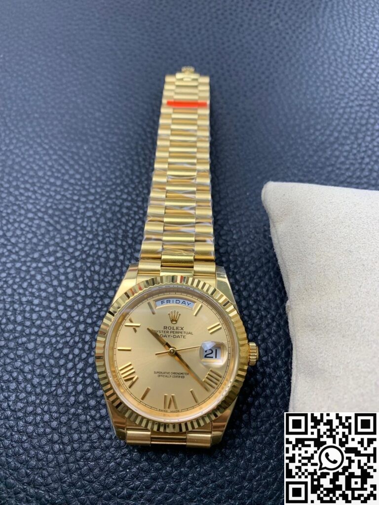 EW Factory Replica Rolex Day Date M228238-0006 Champagne Dial