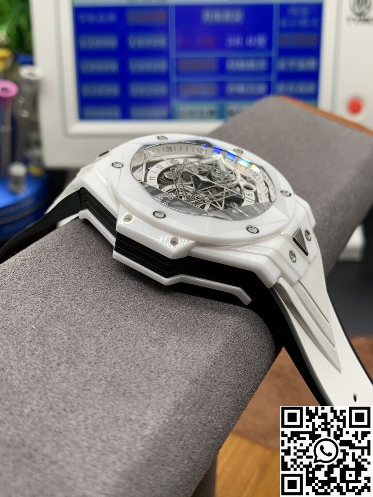 BBF Factory Replica Hublot Big Bang Sang Bleu 418.HX.2001.RX.MXM2 White Ceramics