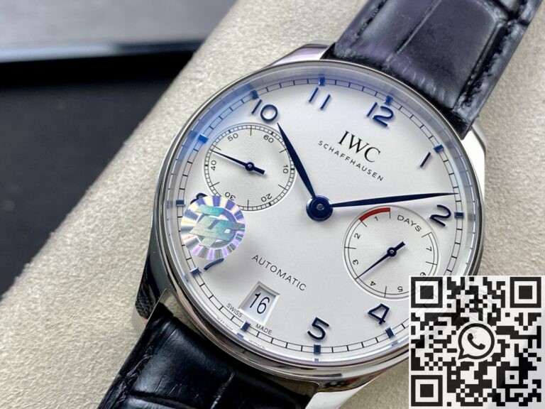 ZF Factory Replica IWC Portugieser IW500705 Black Leather Strap