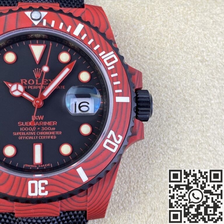 VS factory Custom Rolex Submariner Red Carbon Fiber Case