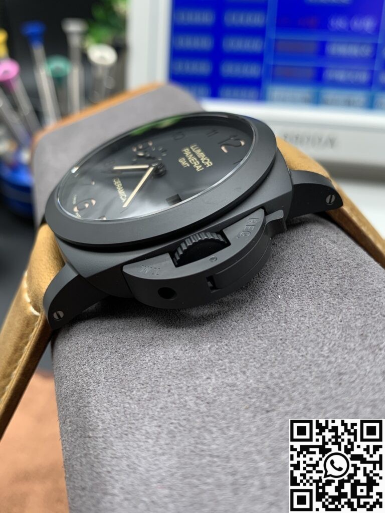 VS Factory Replica Luminor Marina Panerai PAM441 Black Ceramic Case Size 44mm 