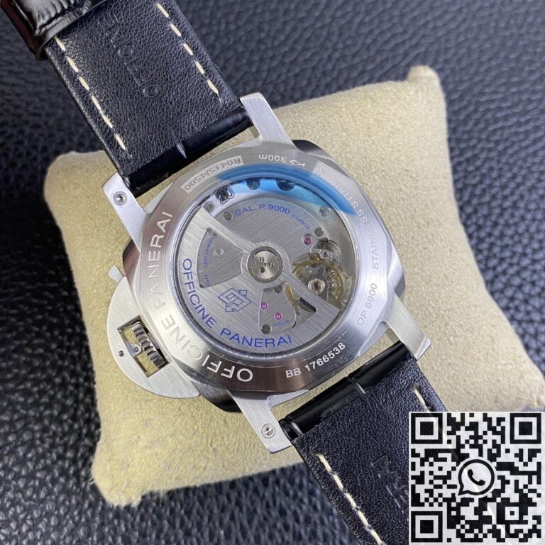 VS Factory Panerai Luminor Replica Watches PAM312 Black Leather Strap