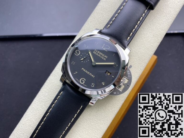 VS Factory Replica Watches Panerai Luminor PAM359 Black Leather Strap