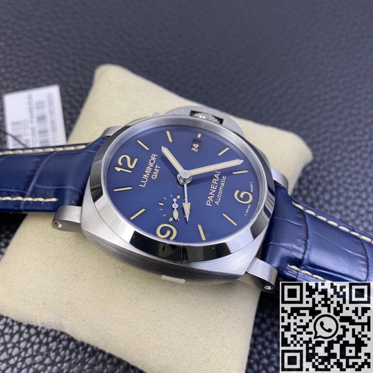 VS Factory Replica Watches Panerai Luminor GMT PAM01033 Blue Dial