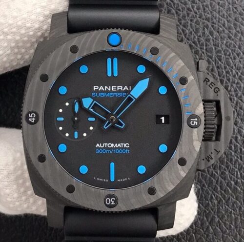 VS Factory Fake Panerai Watch Submersible PAM00960 Carbon Fiber 42mm Series 