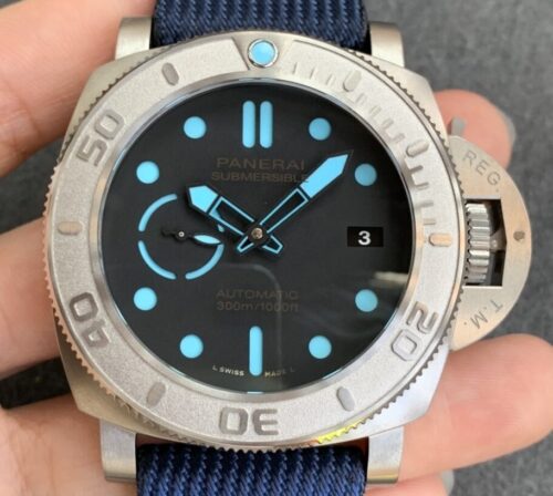 VS Factory Panerai Submersible Replica Watches PAM00985 Matte Eco-Titanium™ 47MM