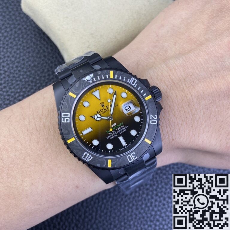 VS Factory Custom Rolex Submariner Watches Gradient Yellow 40mm: A Detailed Review