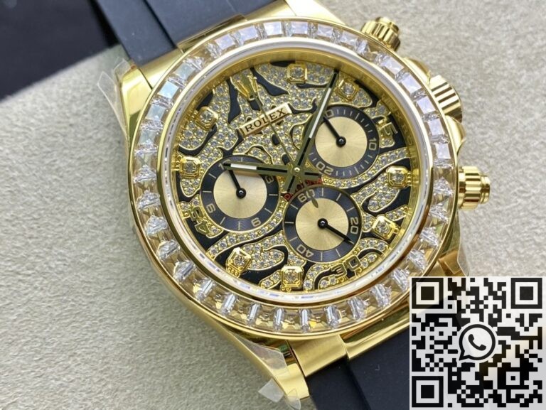 JH Factory Replica Rolex Daytona 116588 TBR Gold With Diamonds