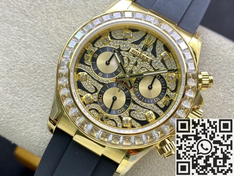 JH Factory Replica Rolex Daytona 116588 TBR Gold With Diamonds