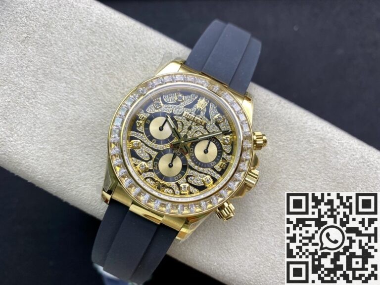 JH Factory Replica Rolex Daytona 116588 TBR Gold With Diamonds