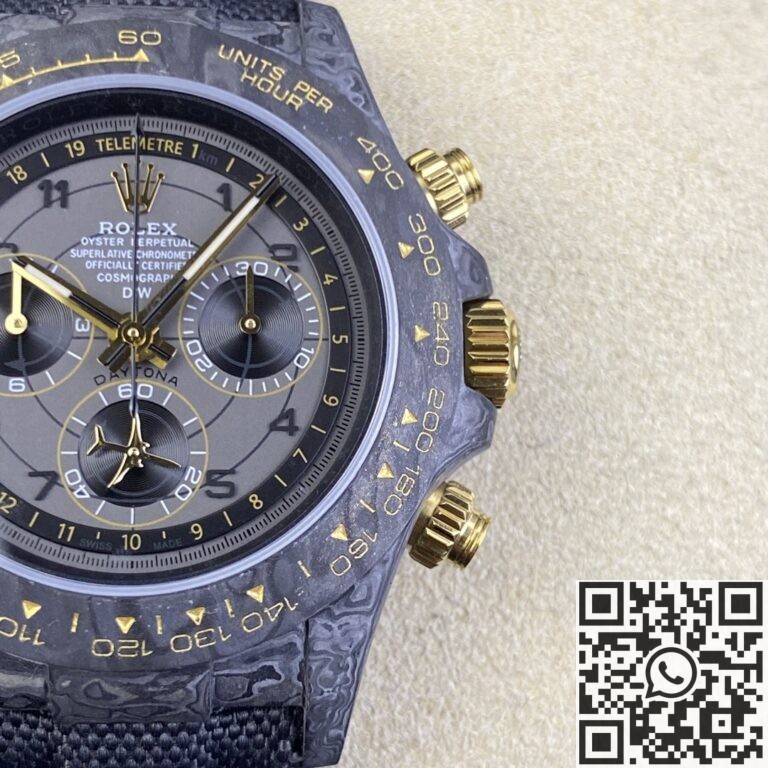 DIW Custom Rolex Daytona Carbon Fiber Case Avia Grey