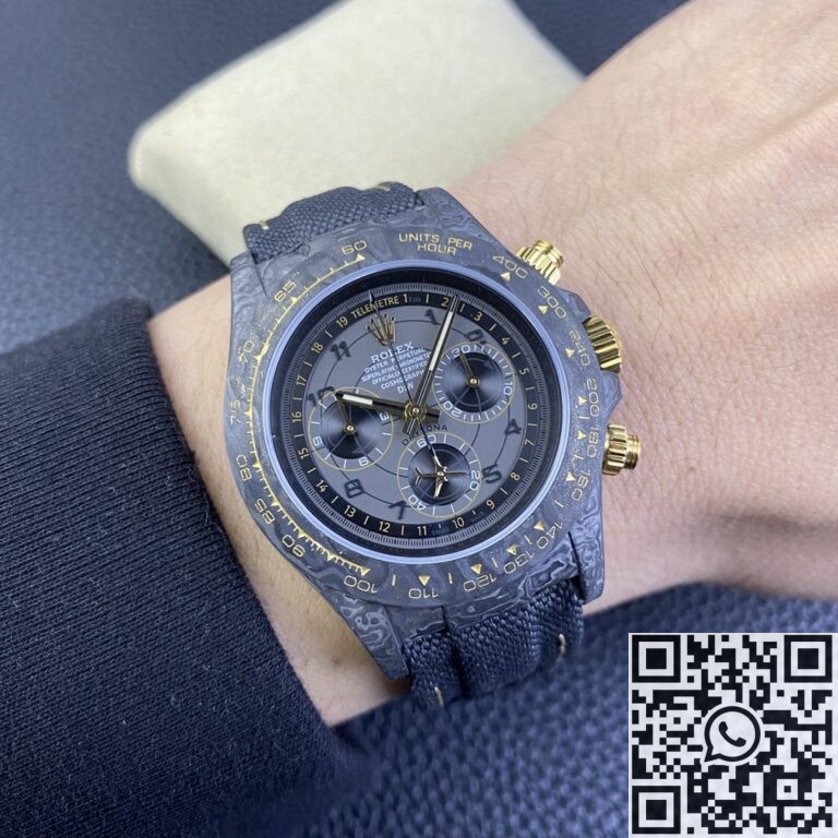 DIW Custom Rolex Daytona Carbon Fiber Case Avia Grey