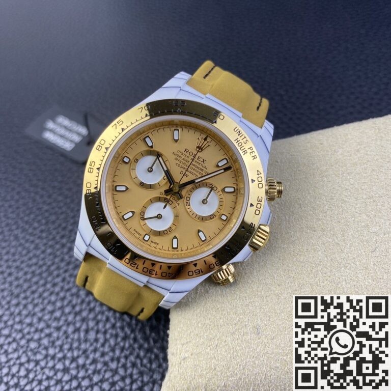 DIW Custom Rolex Daytona White Quartz Fiber Shell