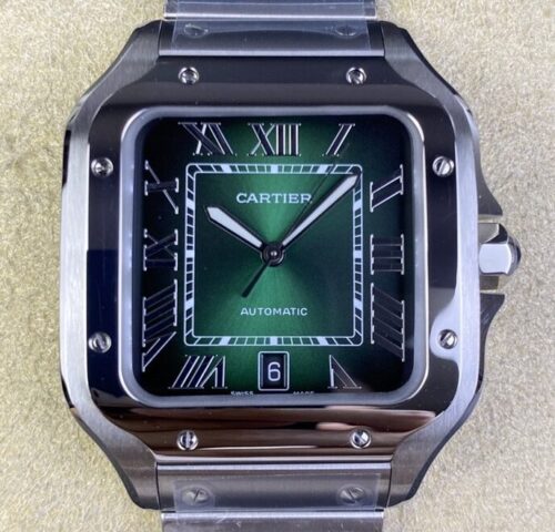 BV Factory Replica Cartier Santos WSSA0062 Gradient Green