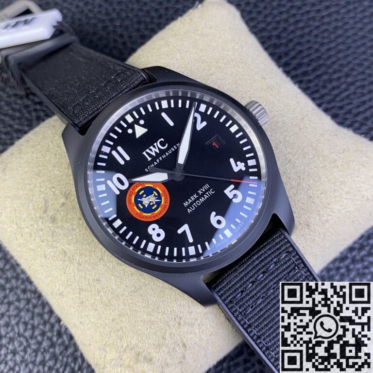 M+ Factory Replica IWC Pilot IW324705 Black Dial