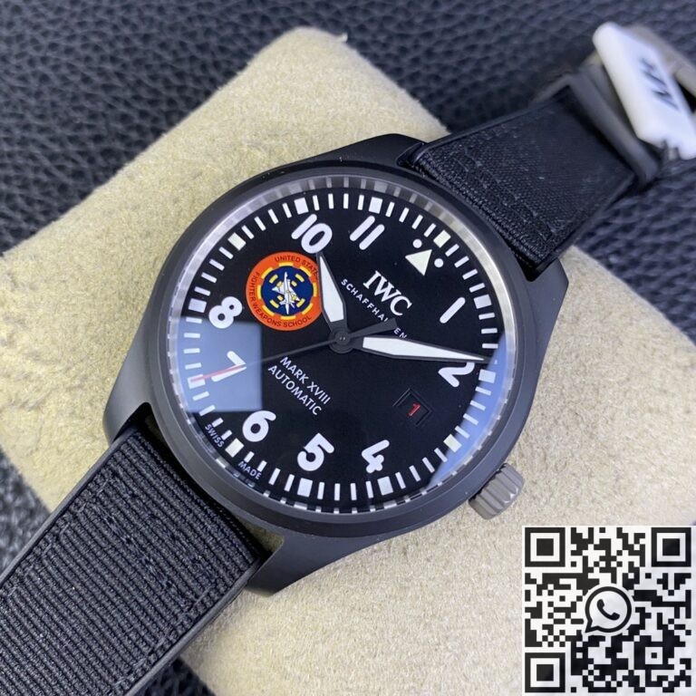 M+ Factory Replica IWC Pilot IW324705 Black Dial