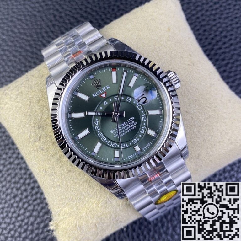 Noob Factory Replica Rolex Sky Dweller M336934-0002 Mint Green Dial