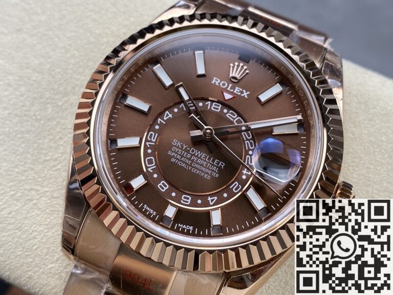 Noob Factory Rolex Sky Dweller M326935-0006 Rose Gold Watch