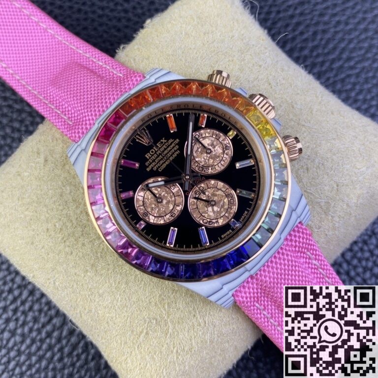 IPK Custom Rolex Daytona White Carbon Fiber Version 4130 Movement