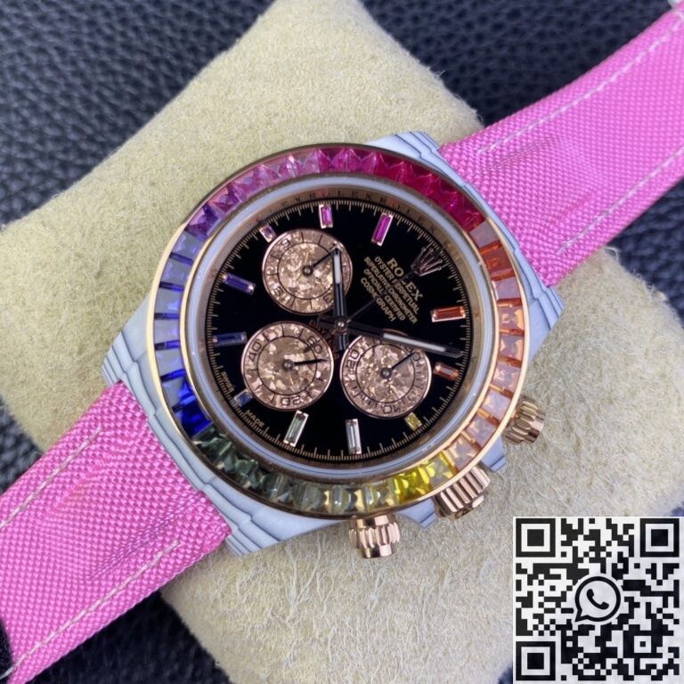 IPK Custom Rolex Daytona White Carbon Fiber Version 4130 Movement