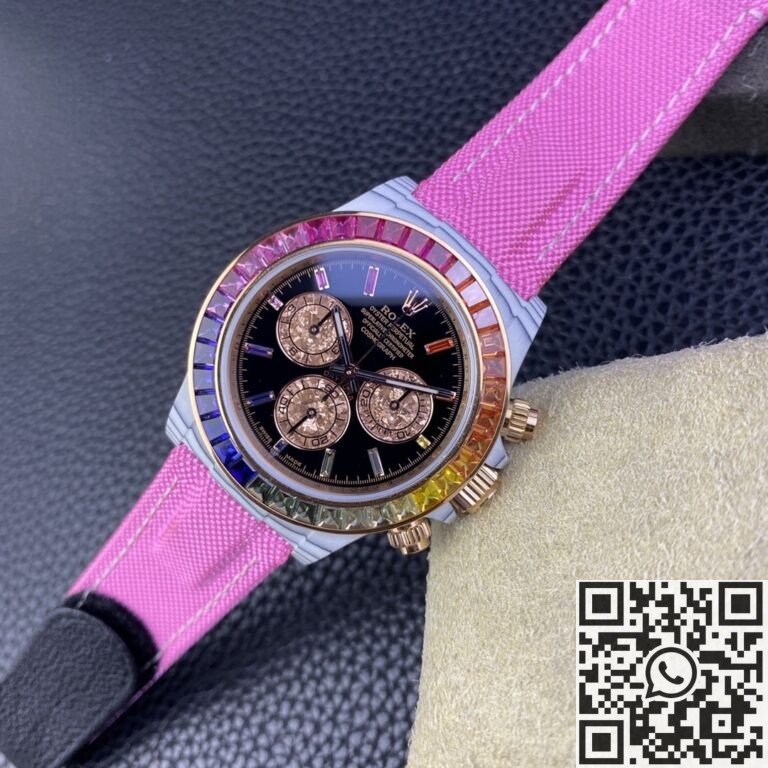 IPK Custom Rolex Daytona White Carbon Fiber Version 4130 Movement