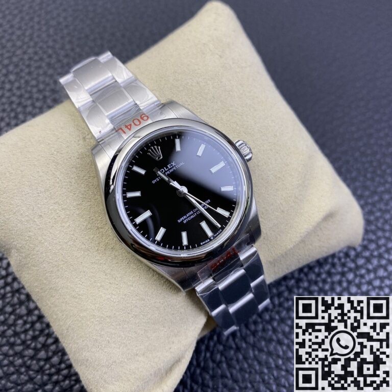 EW Factory Replica Rolex Oyster Perpetual M277200-0002 Black Dial Watch