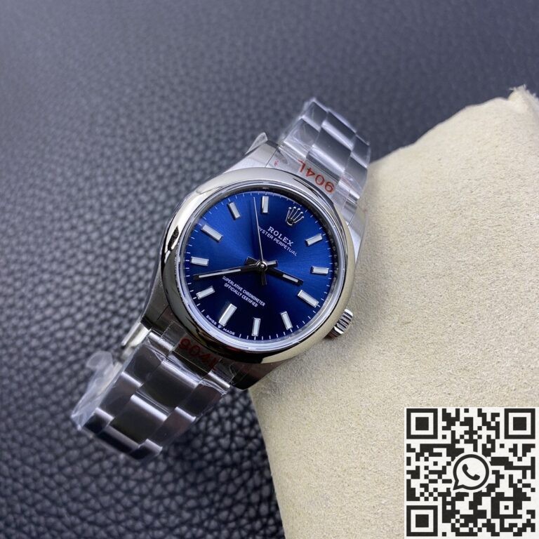 EW Factory Replica Rolex Oyster Perpetual M277200-0003 Blue Dial Watch