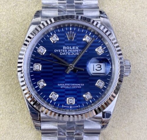 VS Factory Replica Rolex Datejust M126234-0057 Bright Blue Dial Watches